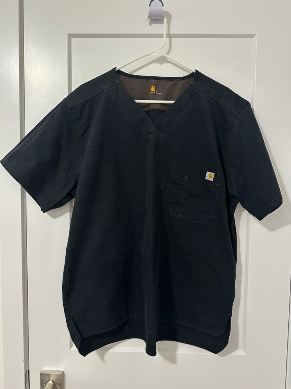Carhartt Men’s Black Scrub Top Size Large